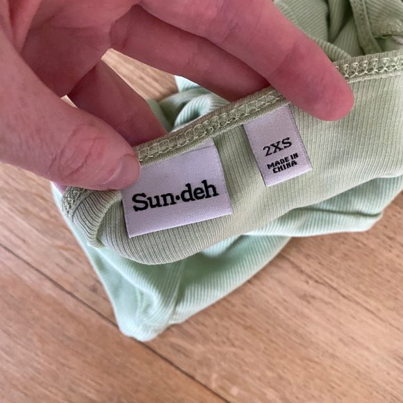 Sundeh Tops Sundeh Halter Tie Neck Crop Top In Sage Green Poshmark